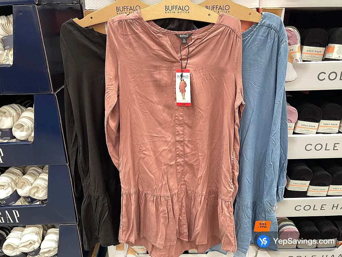 Costco BUFFALO LONG SLEEVE DRESS WOMENS SIZES S - XXL - Canada (ITM 1886253)