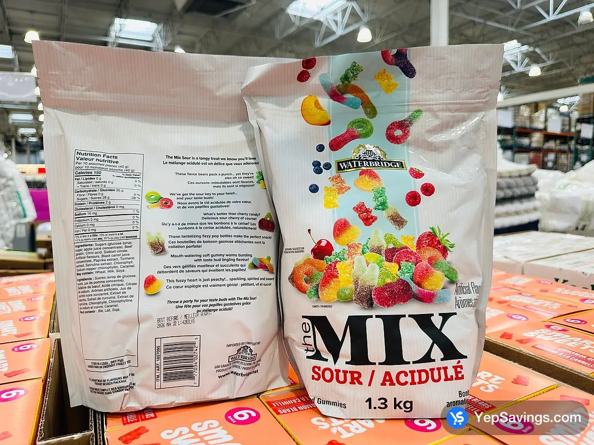 Costco WATERBRIDGE FUNMIX SOUR 1.3 kg - Canada (ITM 1857095)