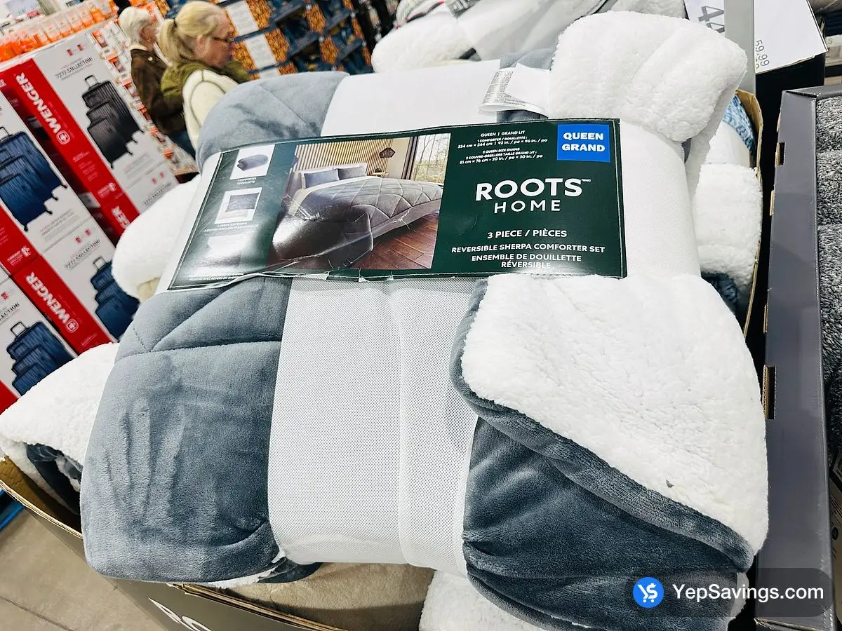Costco ROOTS HOME COMFORTER SET QUEEN - 3PC - Canada (ITM 3435401)