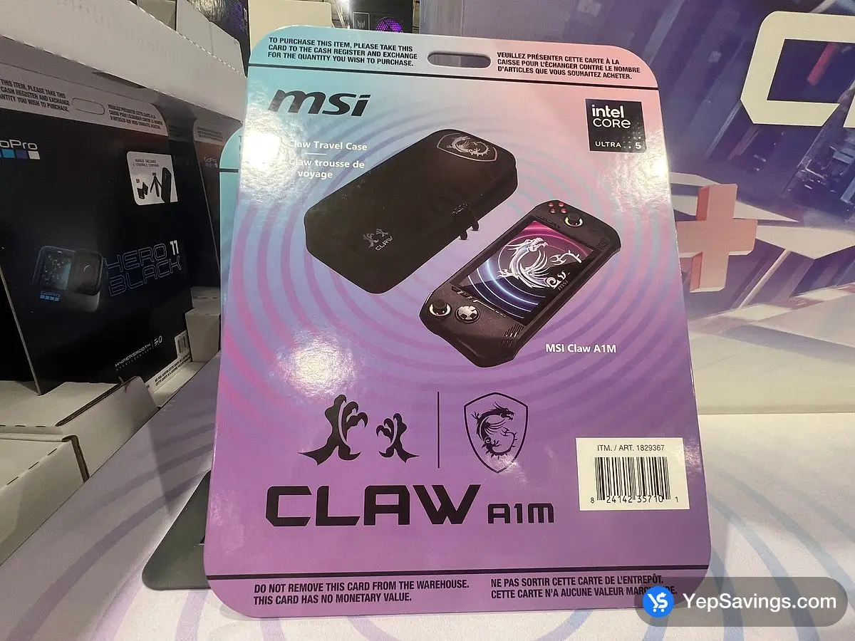 Costco MSI CLAW 7 " HANDHELD GAMING A1M - 048CA - Canada (ITM 1829367)