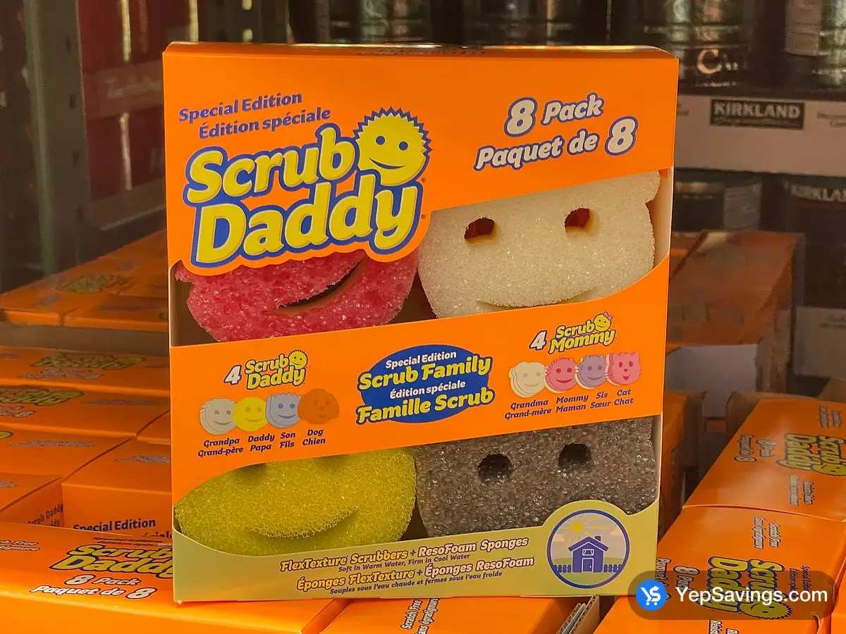 Costco SCRUB DADDY FAMILY PACK SPONGES PACK OF 8 - Canada (ITM 1865850)