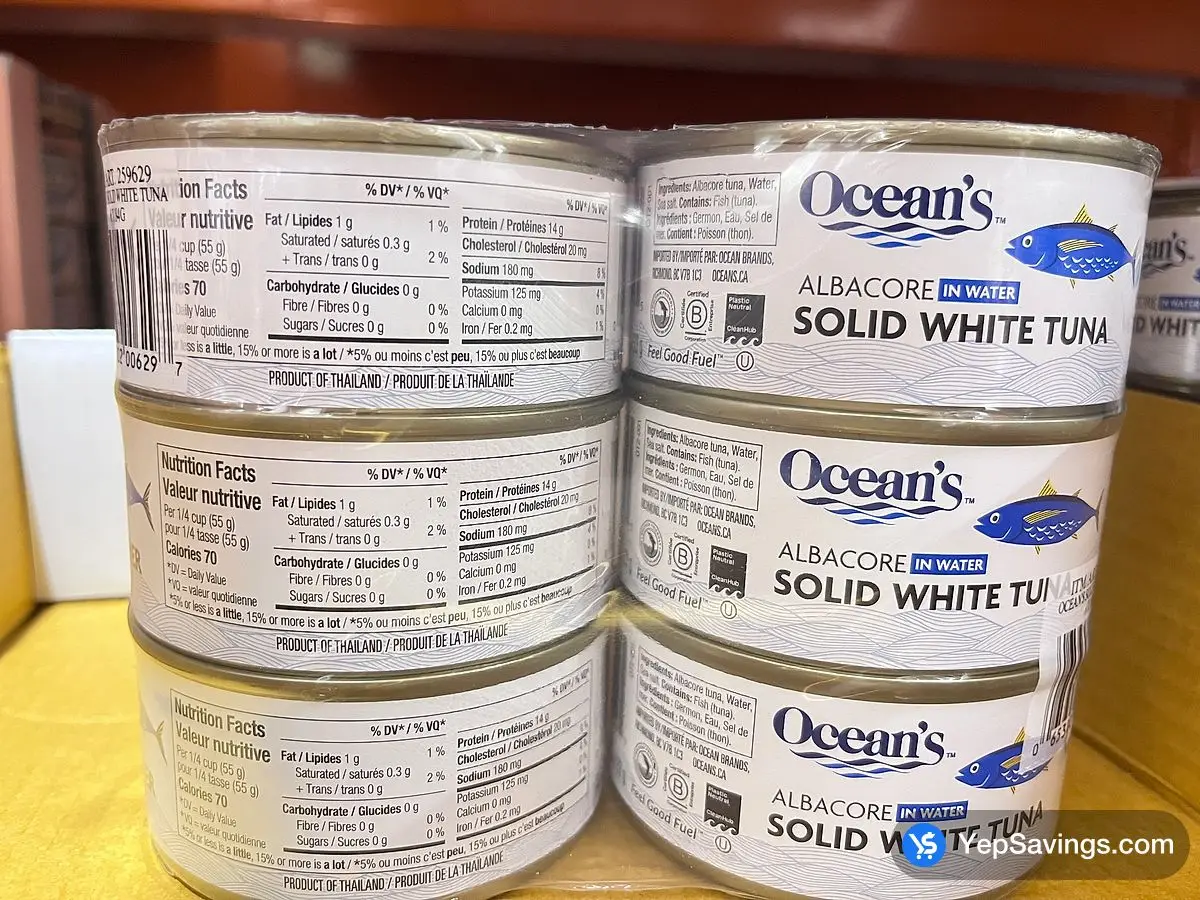 OCEAN'S SOLID WHITE ALBACORE TUNA 6 X 184 g ITM 259629 at Costco