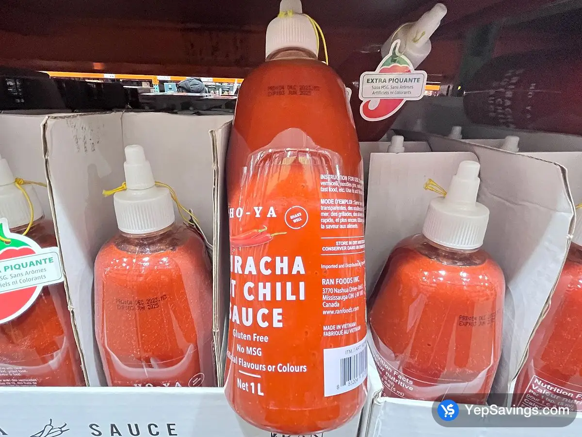 Costco HO-YA VIETNAMESE SRIRACHA 1 L - Canada (ITM 1221689)