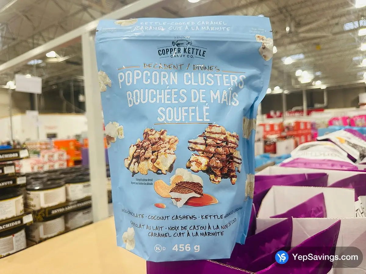 Costco COPPER KETTLE POPCORN CLUSTERS 456 g - Canada (ITM 1848563)