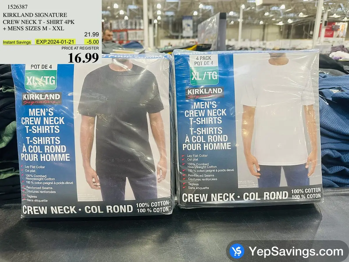 Kirkland 6 pack outlet t shirt