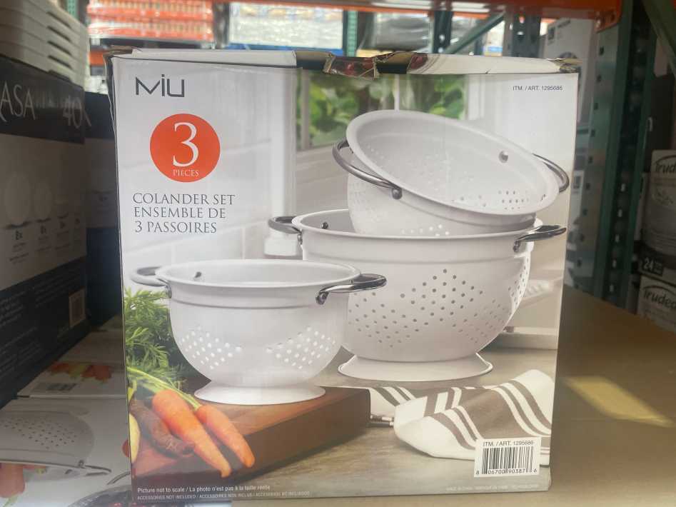 Costco MIU COLANDER SET PACK OF 3 - Canada (ITM 1295686)