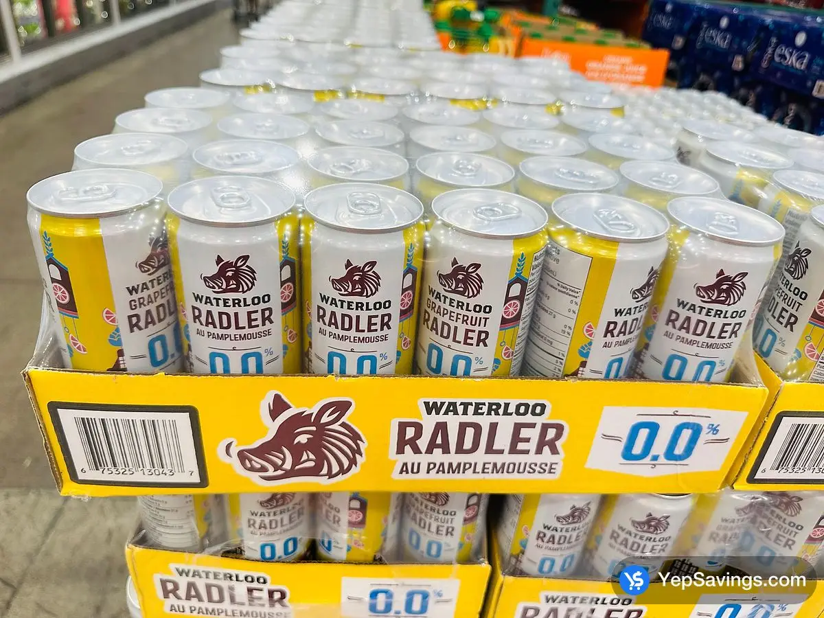 Costco WATERLOO GRAPEFRUIT RADLER 0.0 % 24 x 355 mL - Canada (ITM 1814167)