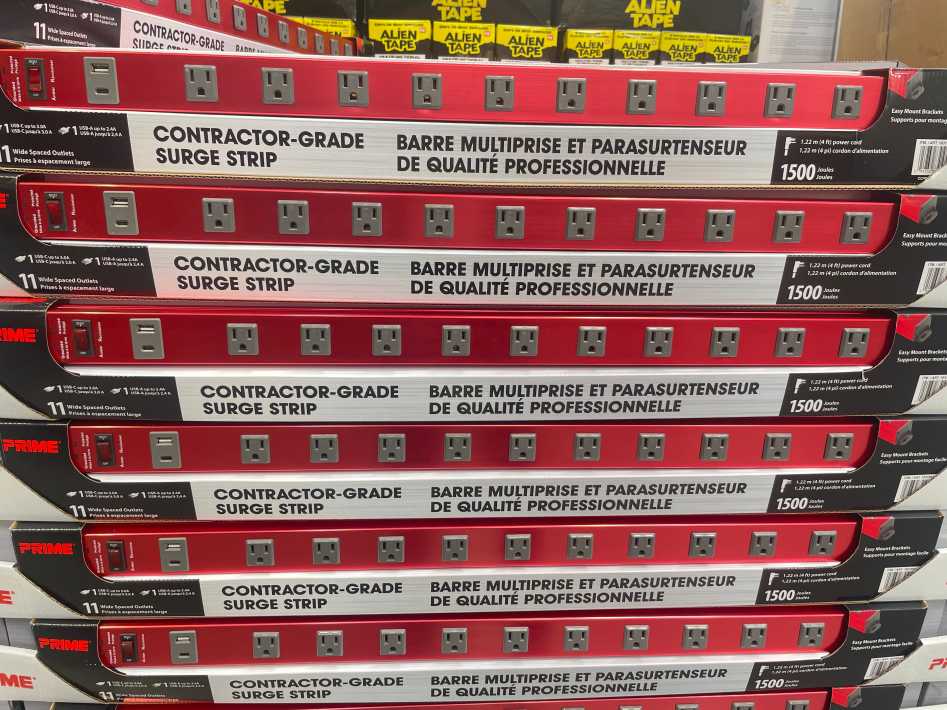 Costco PRIME CONTRACTOR POWER STRIP 11 OUTLETS - Canada (ITM 1631601)
