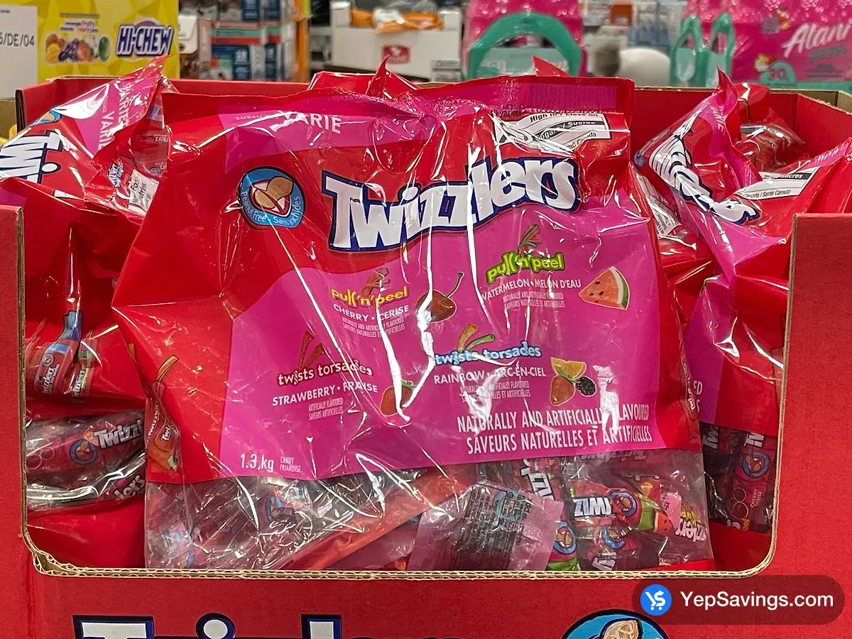 Costco HERSHEY ASSORTED TWIZZLERS 1.3 kg - Canada (ITM 1866796)