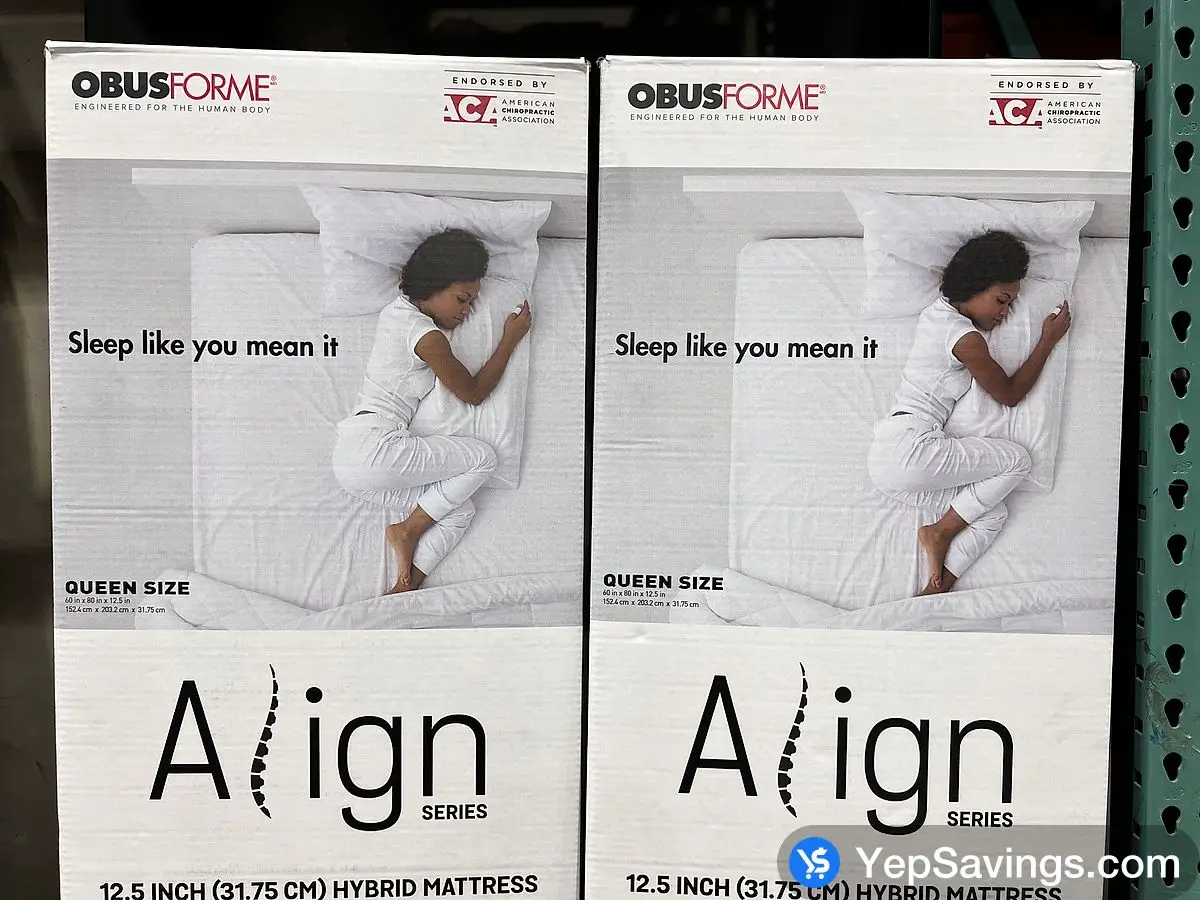 Costco OBUSFORME ALIGN HYBRID QUEEN MATTRESS - Canada (ITM 1744922)