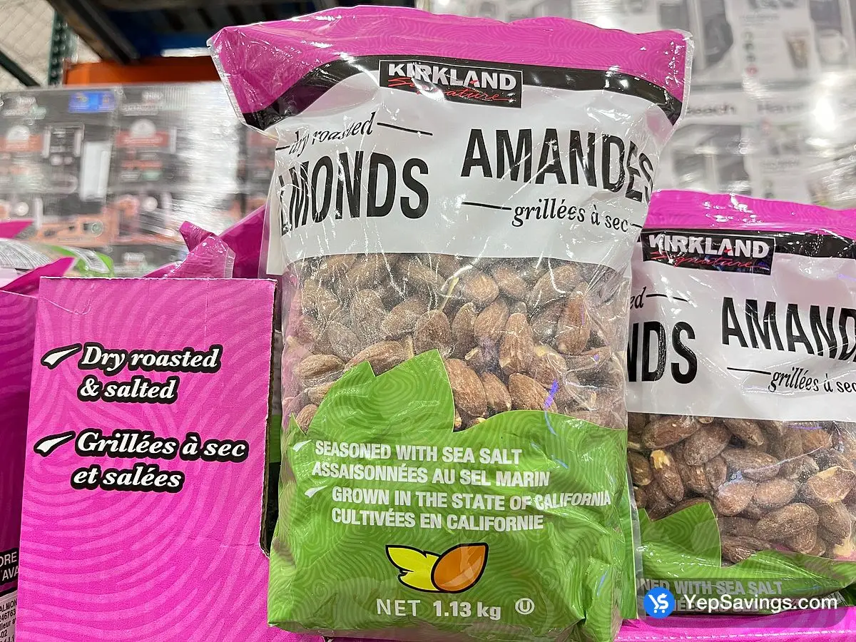 KIRKLAND SIGNATURE DRY ROASTED ALMONDS 1.13 kg - Costco Canada (ITM 246763) (image 2)