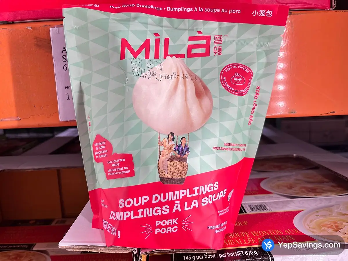 Costco MILA PORK SOUP DUMPLINGS 964 g - Canada (ITM 1903952)