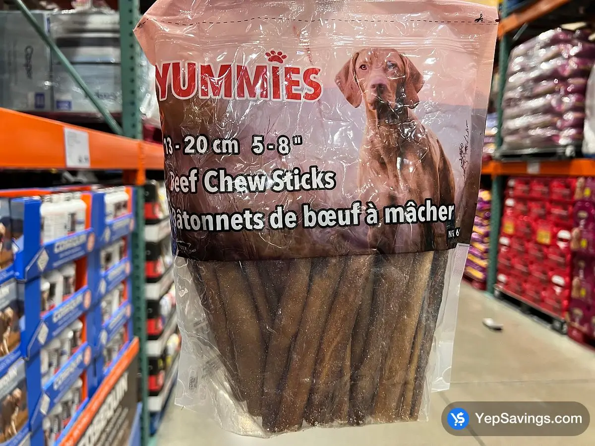Costco YUMMIES BEEF CHEW STICKS 680 g - Canada (ITM 1233255)