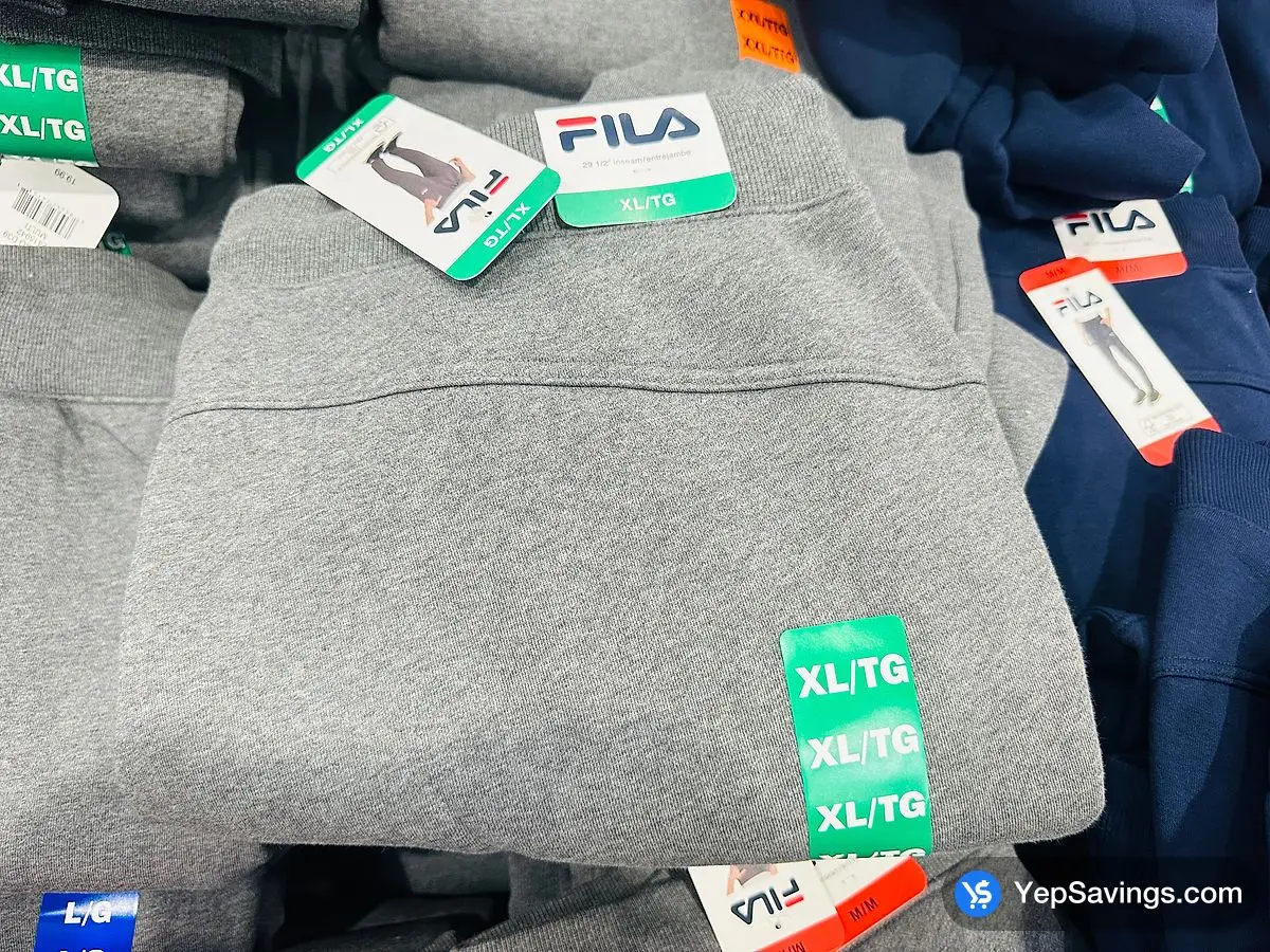 FILA FLEECE JOGGER + MENS SIZES S - XXL ITM 2415940 at Costco