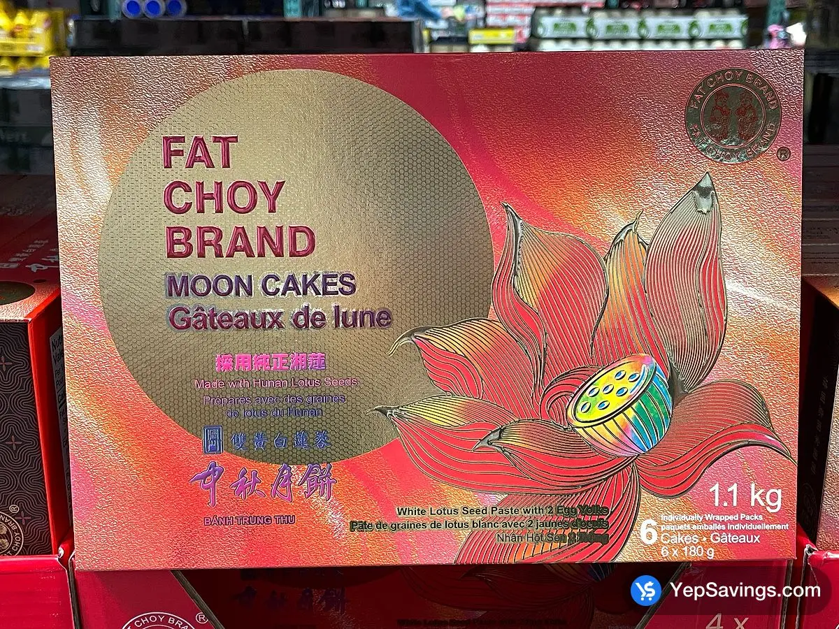 Costco FAT CHOY DOUBLE YOLK WHITE LOTUS MOONCAKE 180 g - Canada (ITM 1247961)
