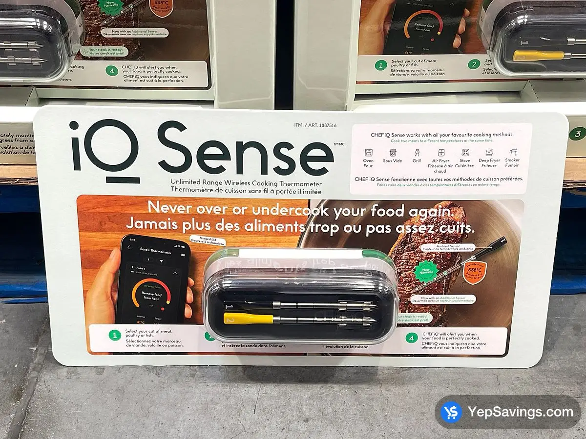 Costco CHEFIQ WIRELESS THERMOMETER 2 PROBES - Canada (ITM 1887516)