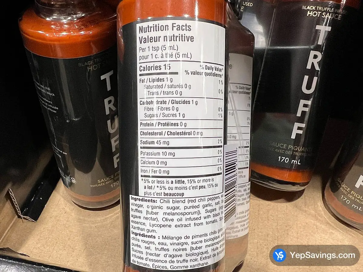 Costco TRUFF HOT SAUCE 2 x 170 mL - Canada (ITM 1676019)