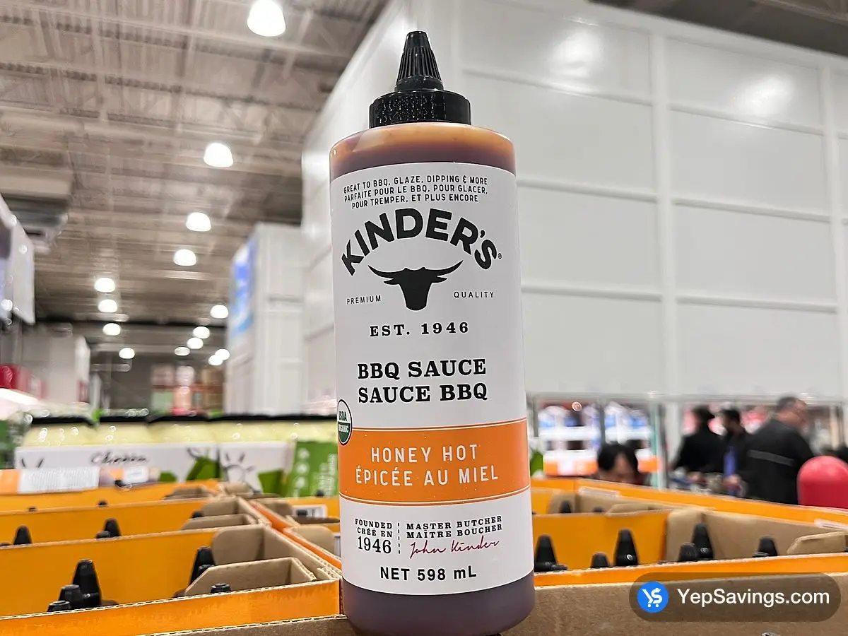 Costco KINDER'S HONEY HOT BBQ SAUCE 598 mL - Canada (ITM 1747225)