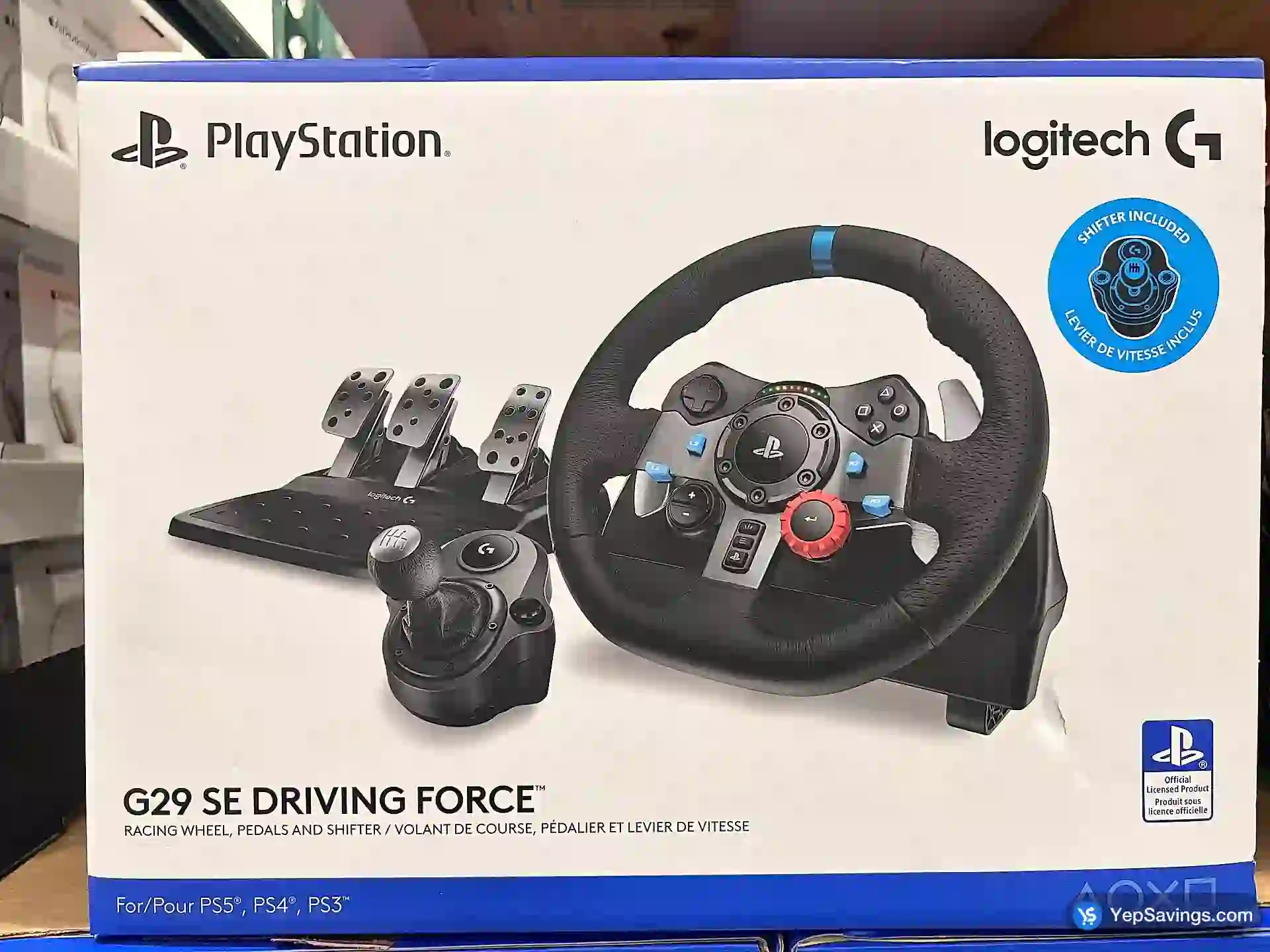 Costco LOGITECH RACE WHEEL AND SHIFTER PS5 or XBOX - Canada (ITM 5101975)