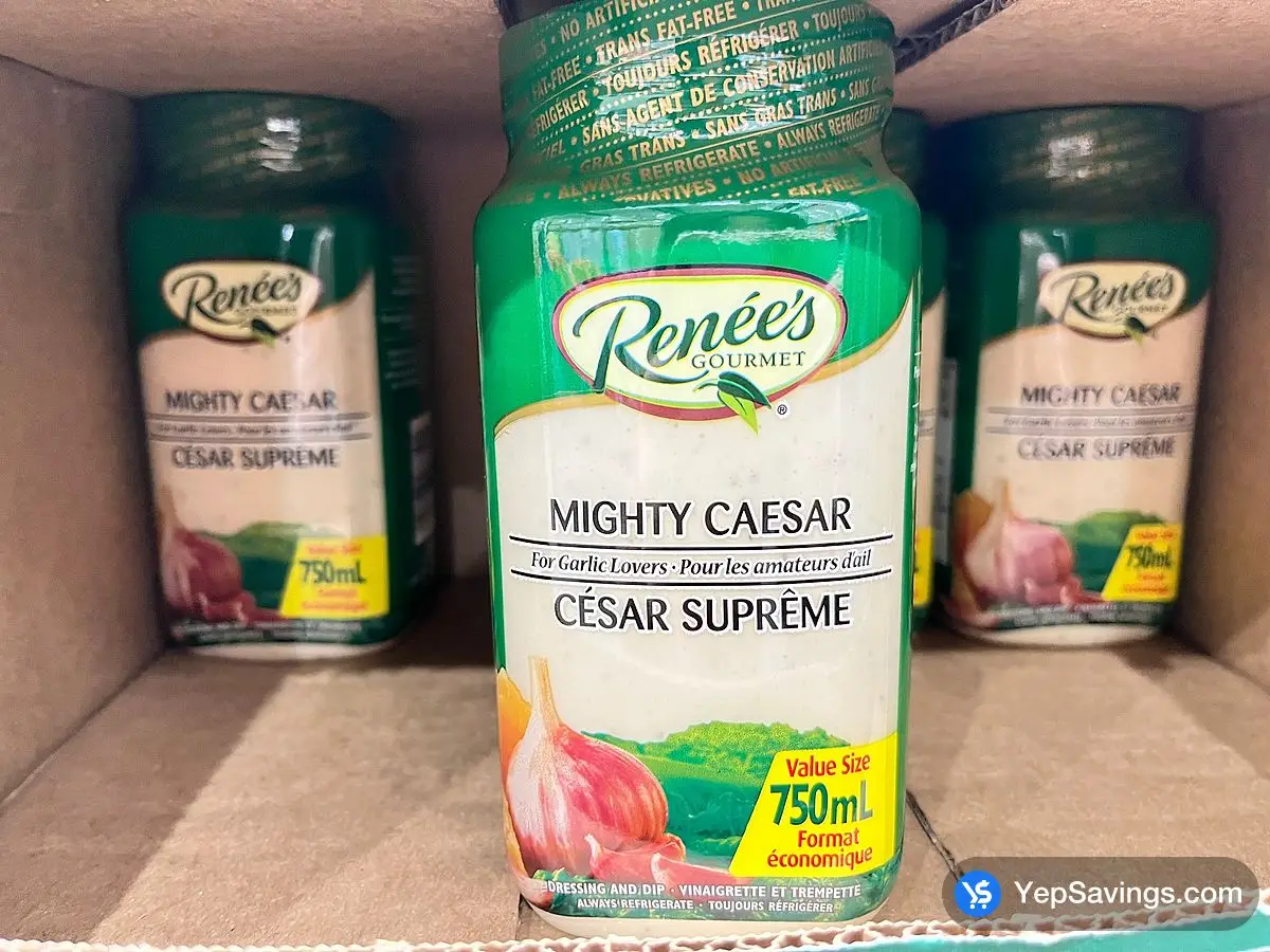 Costco RENEE'S MIGHTY CAESAR DRESSING 750 mL - Canada (ITM 159446)