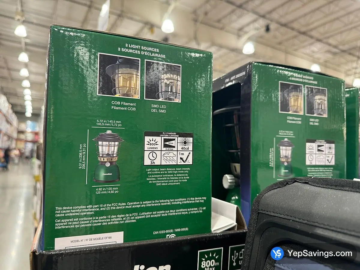Costco CAMELION RECHARGEABLE RETRO LED LANTERN GREEN - Canada (ITM 2023276)