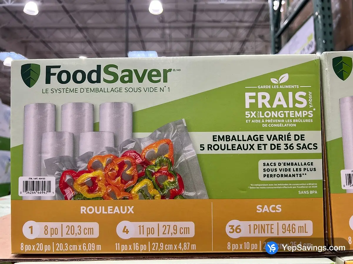 FOODSAVER ROLLS AND PRE-CUT BAGS  ITM 404103 at Costco