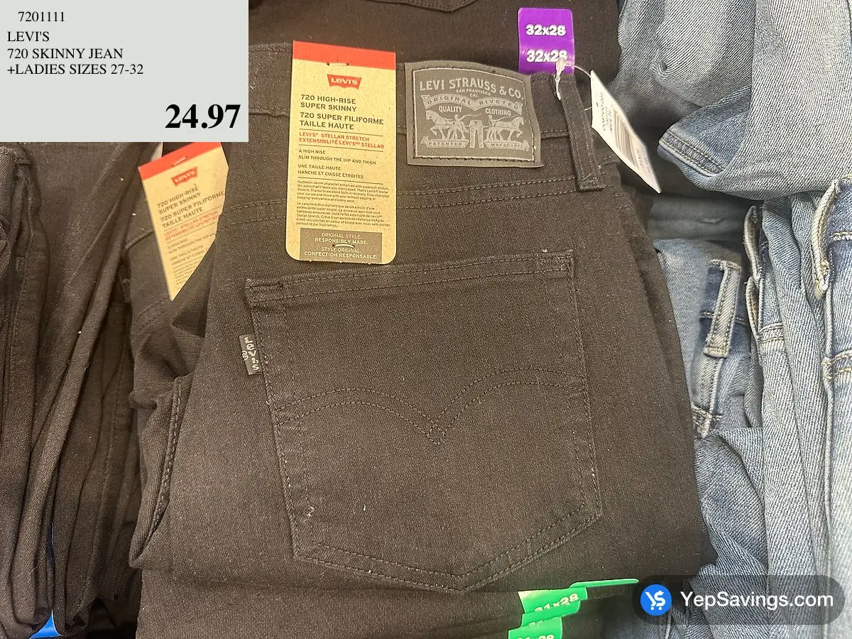 LEVIS 720 SKINNY JEAN +LADIES SIZES 27-32 at Costco {0} {1}