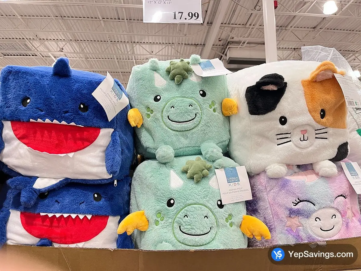 Costco URBAN HABITAT KIDS ANIMAL POUF 12 " X 12 " X 12 " - Canada (ITM 1876792)