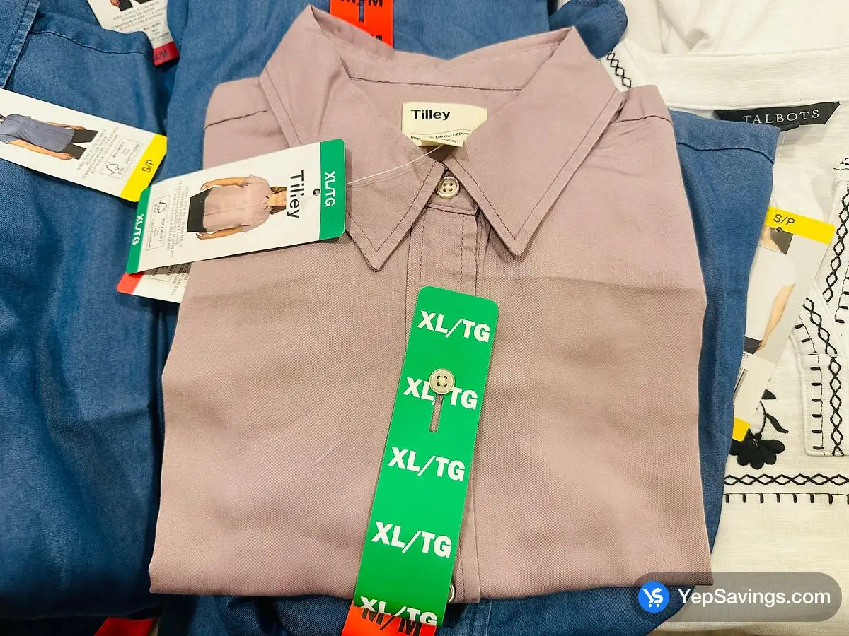 TILLEY SHORT SLEEVE BLOUSE + LADIES SIZES S - XXL ITM 2042001 at Costco