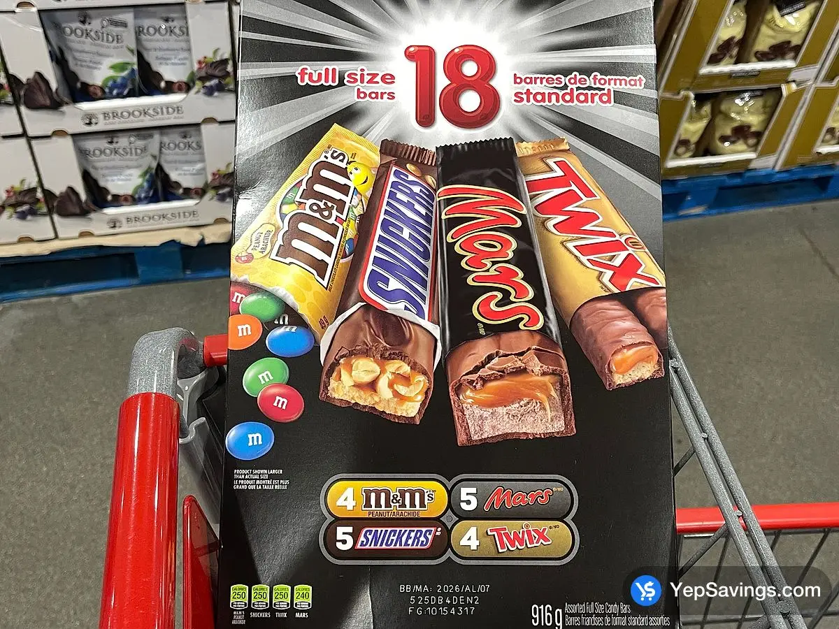 Costco MARS VARIETY PACK PACK OF 18 - Canada (ITM 239248)