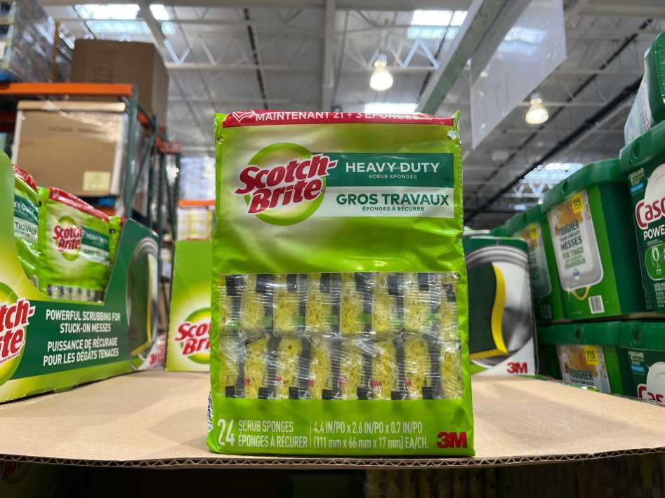 Costco 3M SCOTCH - BRITE SCRUB SPONGES PACK OF 24 - Canada (ITM 1967168)