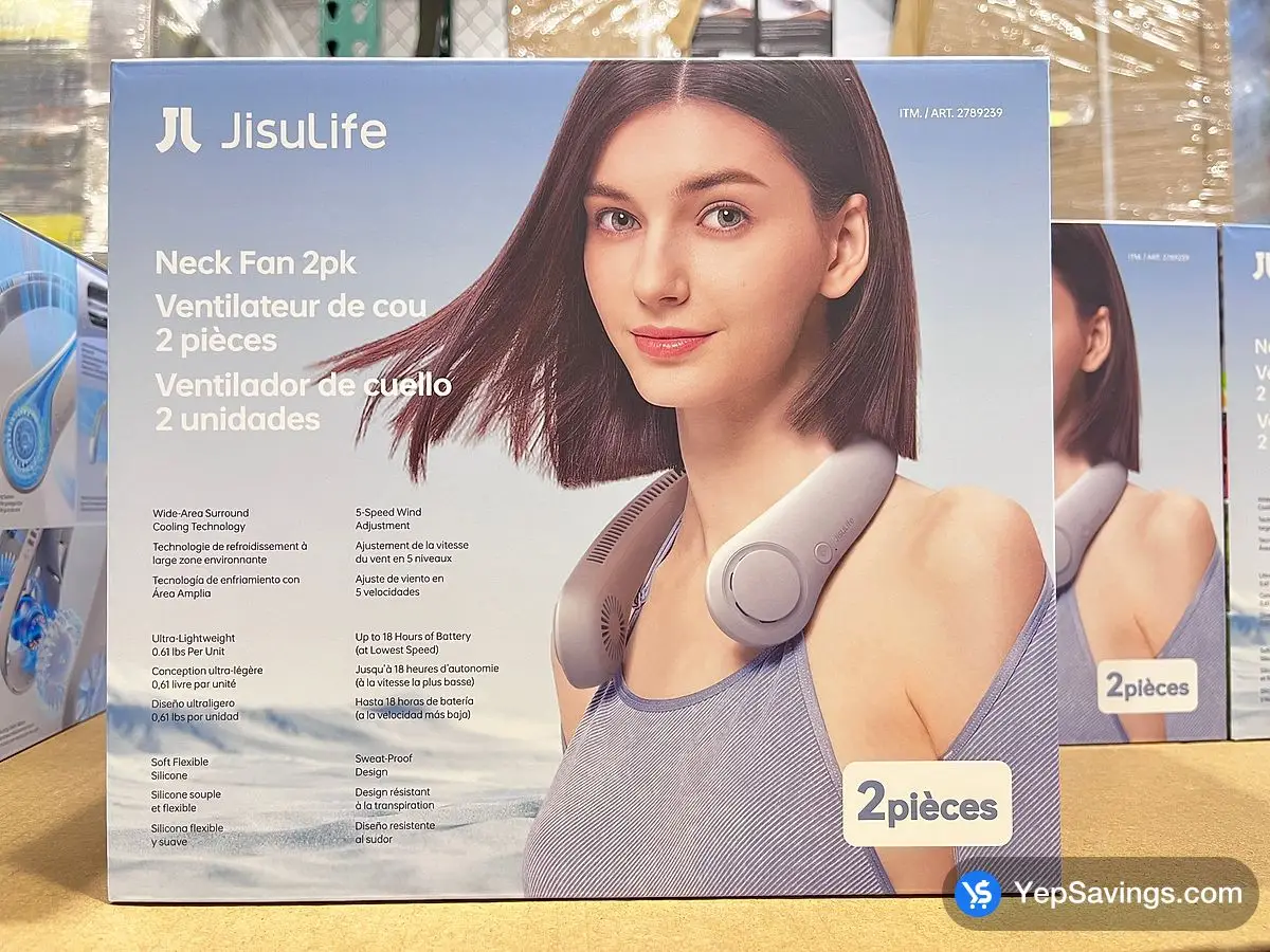 Costco JISULIFE NECK FAN 2 PACK - Canada (ITM 2789239)