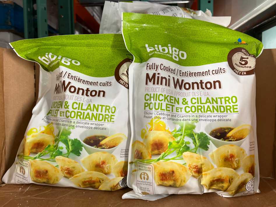 CJ BIBIGO MINI CHICKEN WONTONS 1.36kg ITM 638854 at Costco