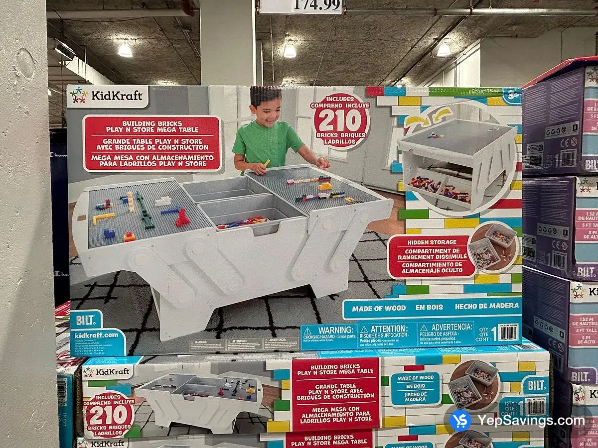 Costco KIDKRAFT BUILDING BRICKS TABLE PLAY N STORE - Canada (ITM 1601399)