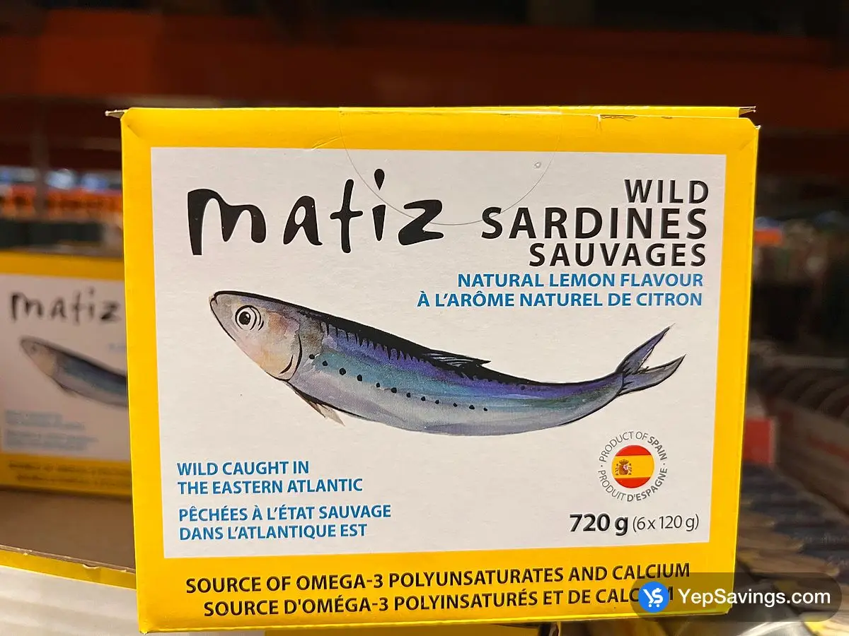 Costco MATIZ WILD SARDINES W / LEMON 6 x 120 g - Canada (ITM 1847429)