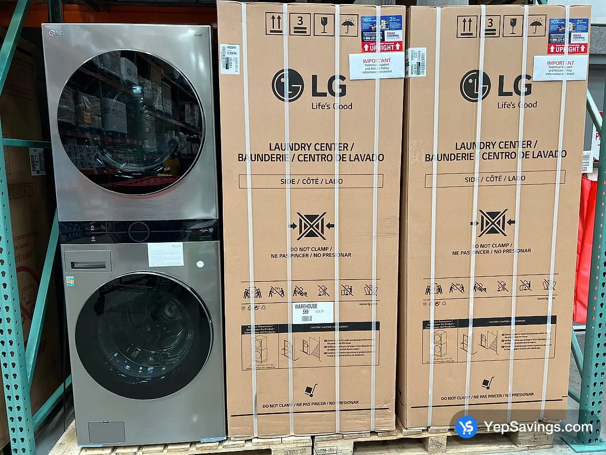 LG WASHTOWER 5.2/7.4 CUFT ITM 7451299 at Costco