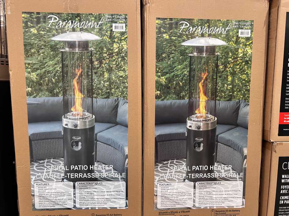 Costco VENTURI SPIRAL FLAME PROPANE PATIO HEATER MODEL PH-F122 - Canada (ITM 1135251)