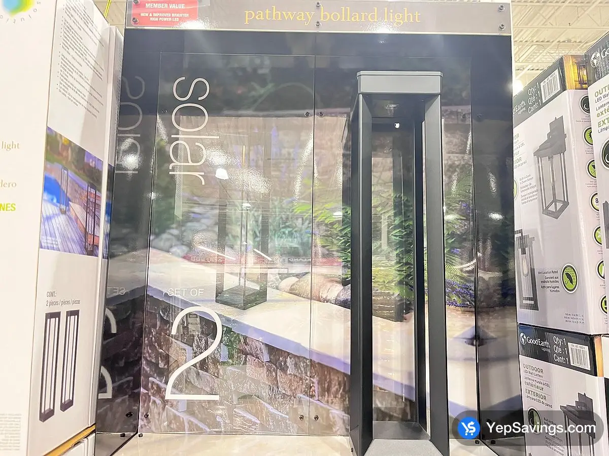 Costco SOLAR PATHWAY BOLLARD LIGHT PACK OF 2 - Canada (ITM 1806355)