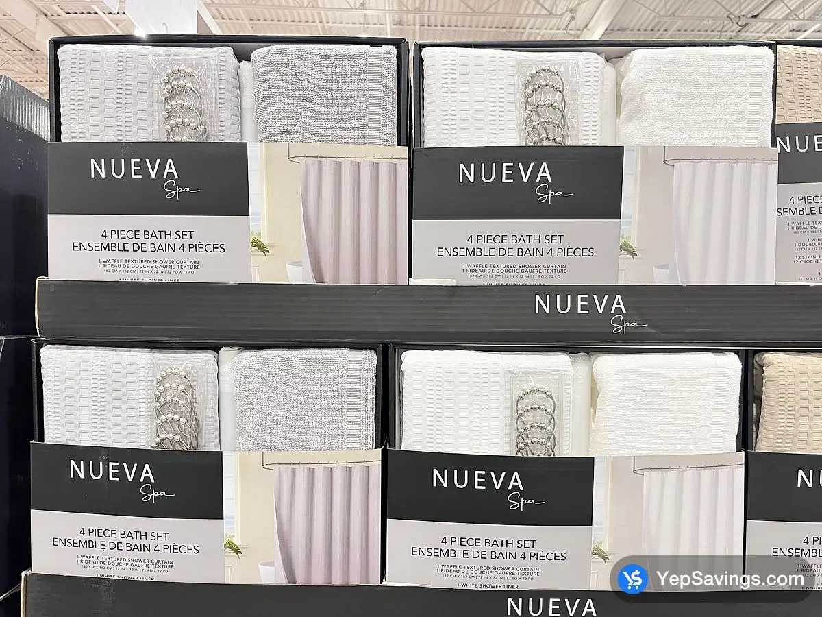 Costco NUEVA SPA SHOWER CURTAIN SET 4 PIECES - Canada (ITM 2794666)