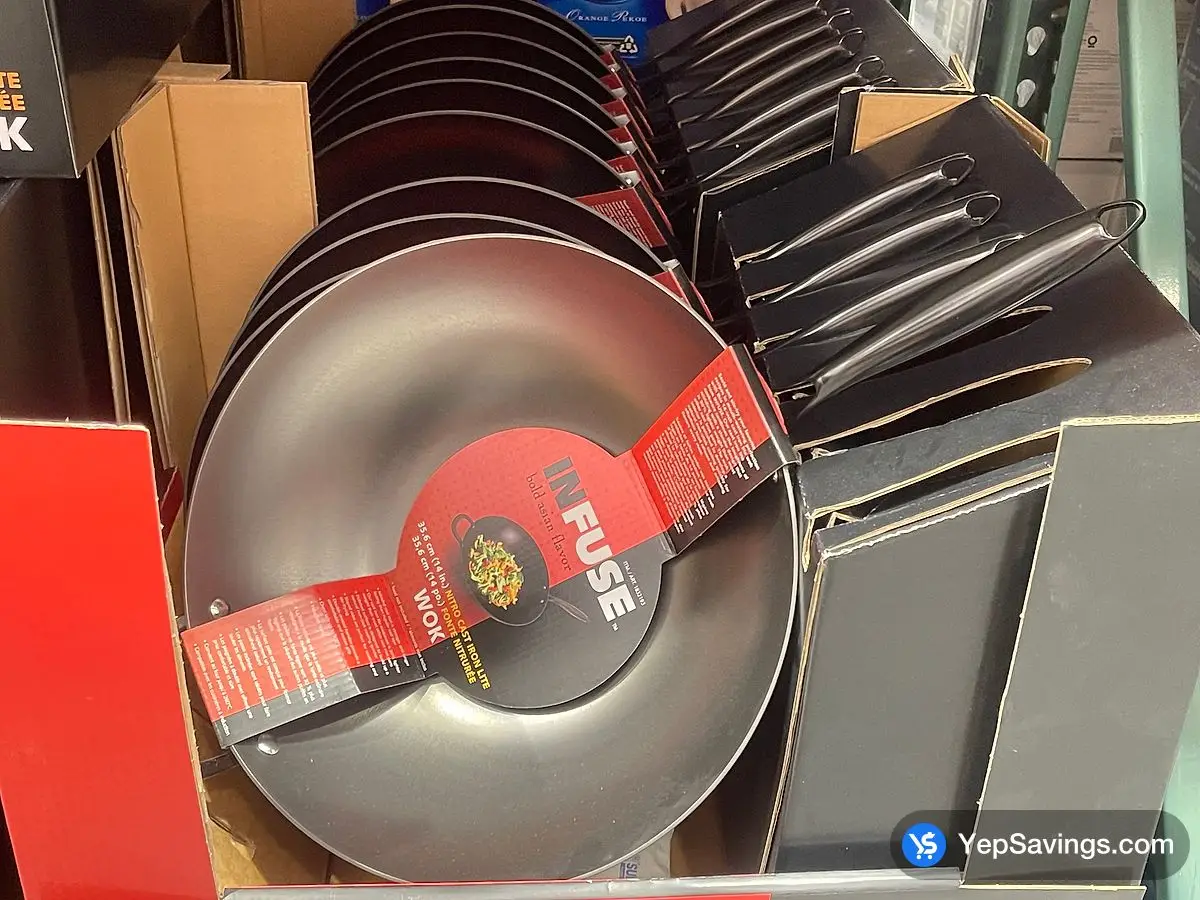 Costco INFUSE NITRO CAST IRON WOK 35.6 CM ( 14 IN . ) - Canada (ITM 1832193)