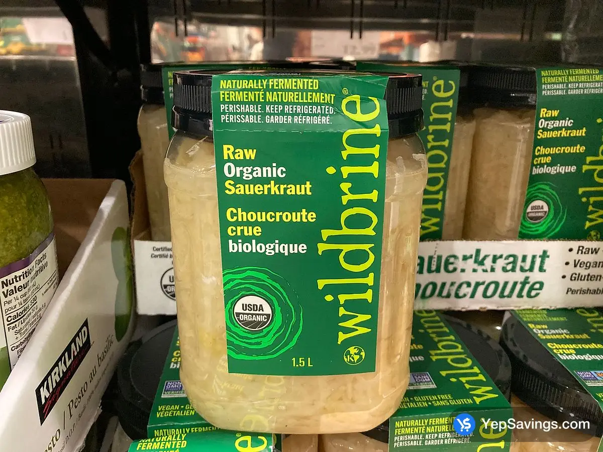 WILDBRINE RAW ORGANIC SAUERKRAUT 1.5L ITM 1098785 at Costco