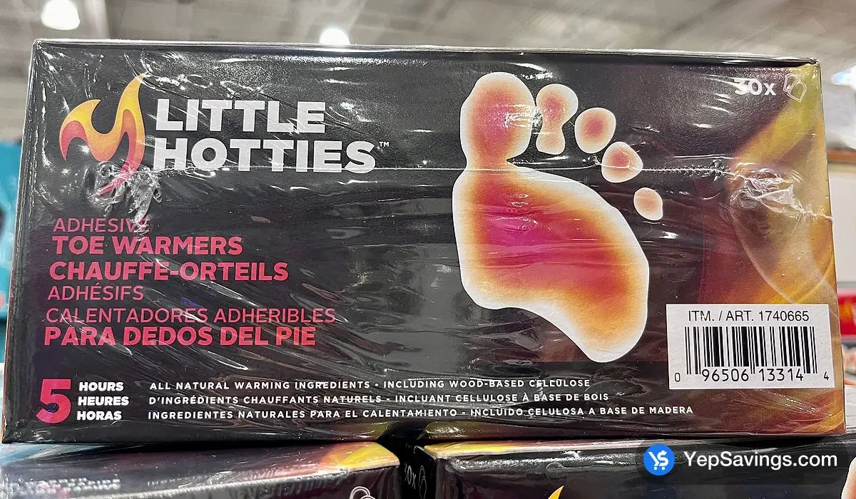 Costco LITTLE HOTTIES TOE WARMERS PACK OF 30 PAIRS - Canada (ITM 1740665)