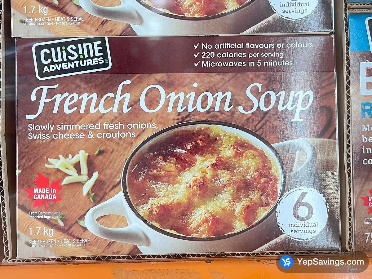 CUISINE ADVENTURES FRENCH ONION SOUP 6 x 285 g ITM 301883 at Costco