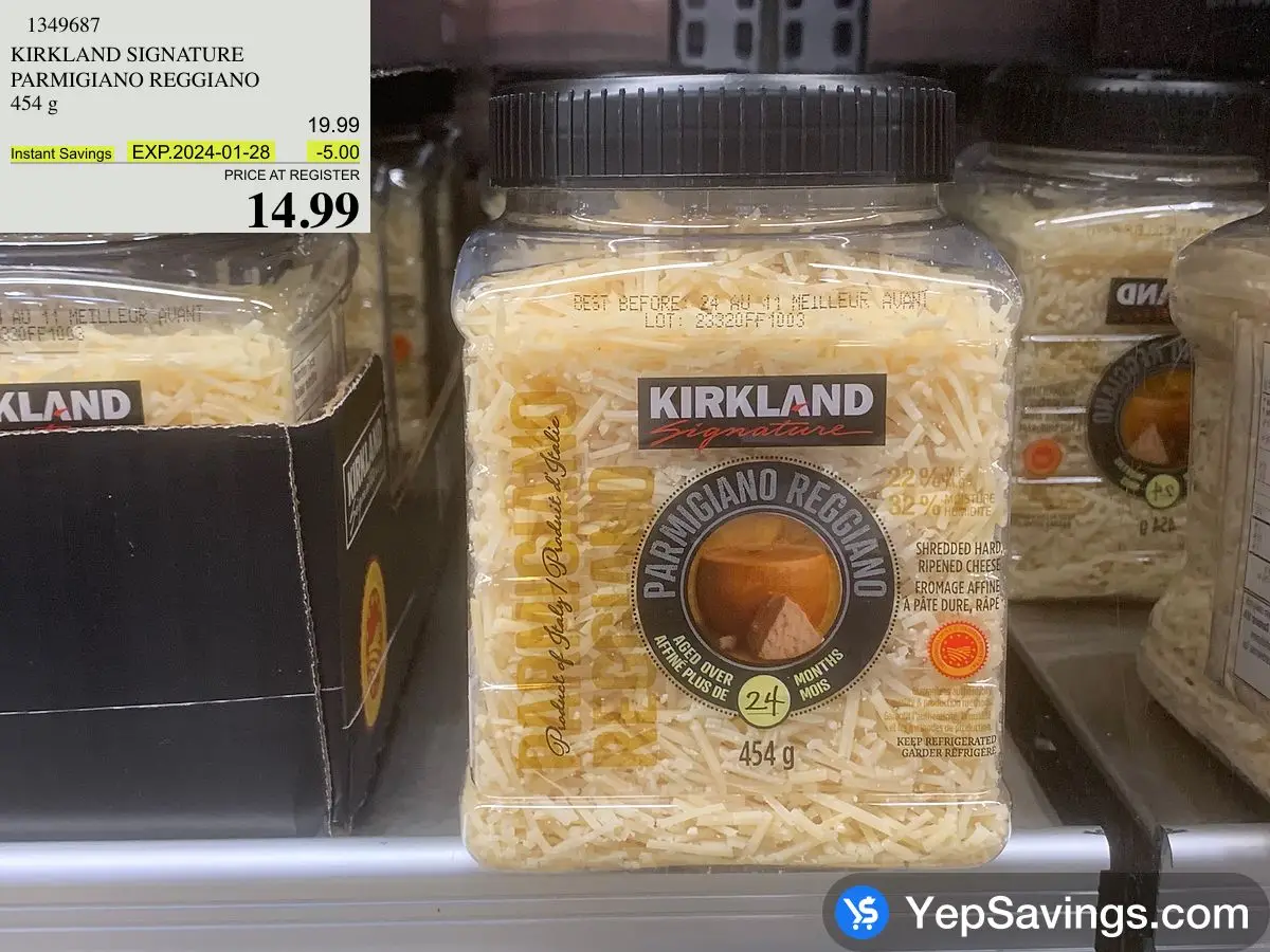 KIRKLAND SIGNATURE PARMIGIANO REGGIANO 454 g at Costco Beacon Hill Calgary