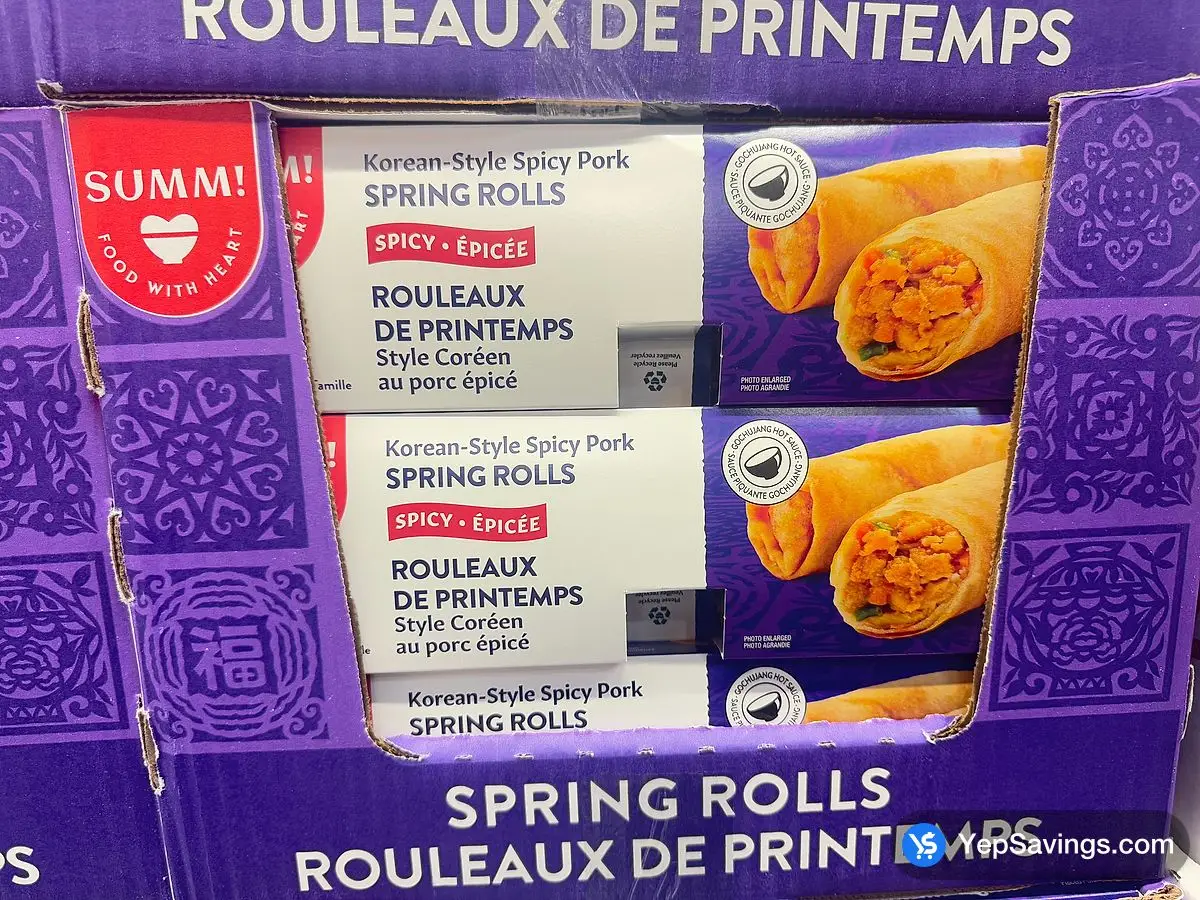Costco SUM - M ! SPICY KOREAN PORK SPRING ROLLS 1KG - Canada (ITM 1865527)