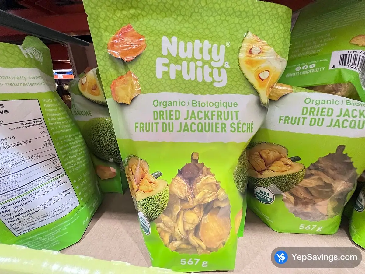 Costco NUTTY & FRUITY JACKFRUIT 567 g - Canada (ITM 1304267)