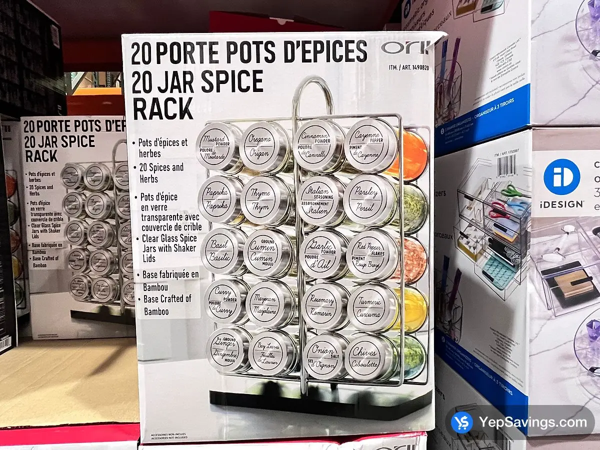 Costco ORII SPICE RACK 20 HERBS / SPICES - Canada (ITM 1490820)