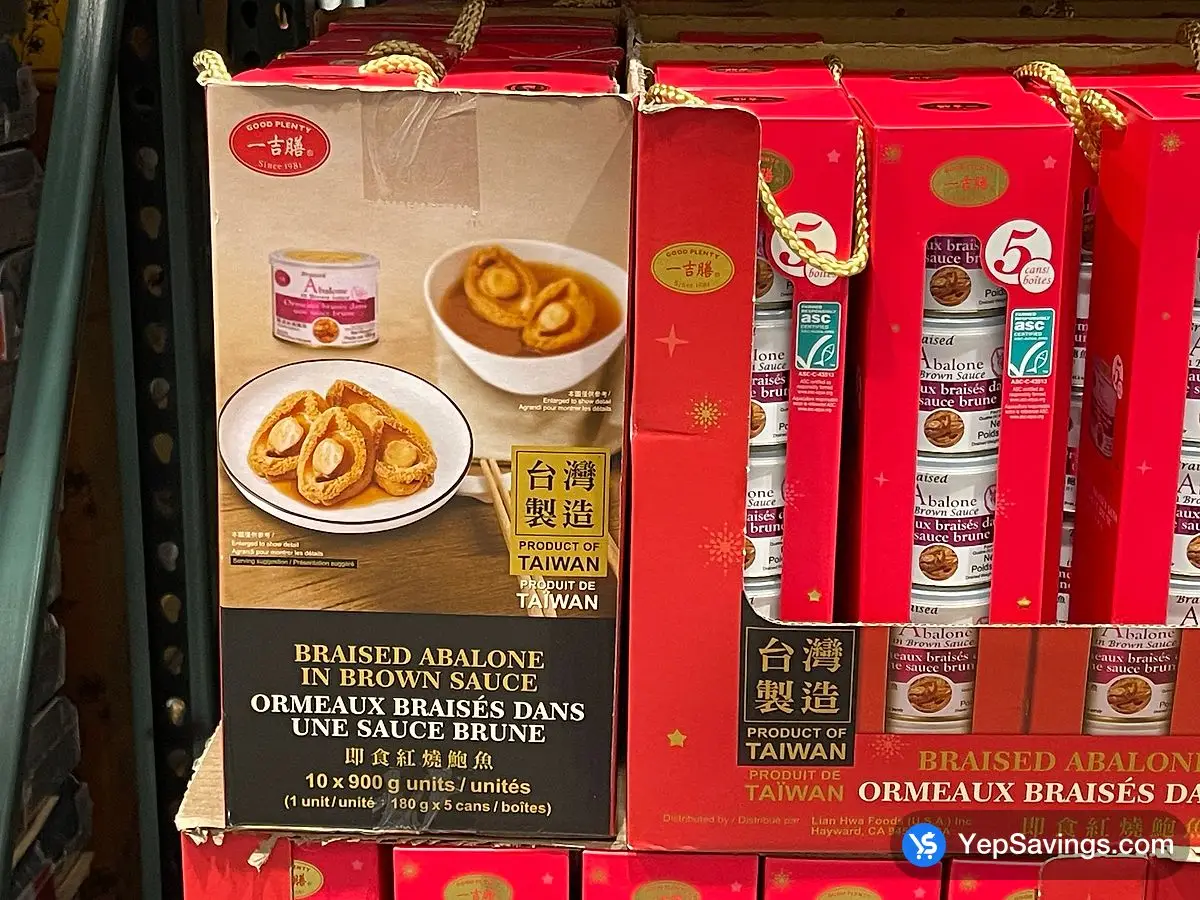 Costco GOOD PLENTY BRAISED ABALONE 5 x 180 g - Canada (ITM 1694650)