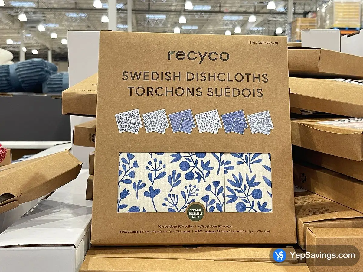 Costco RECYCO SWEDISH DISHCLOTH PACK OF 12 - Canada (ITM 1796215)