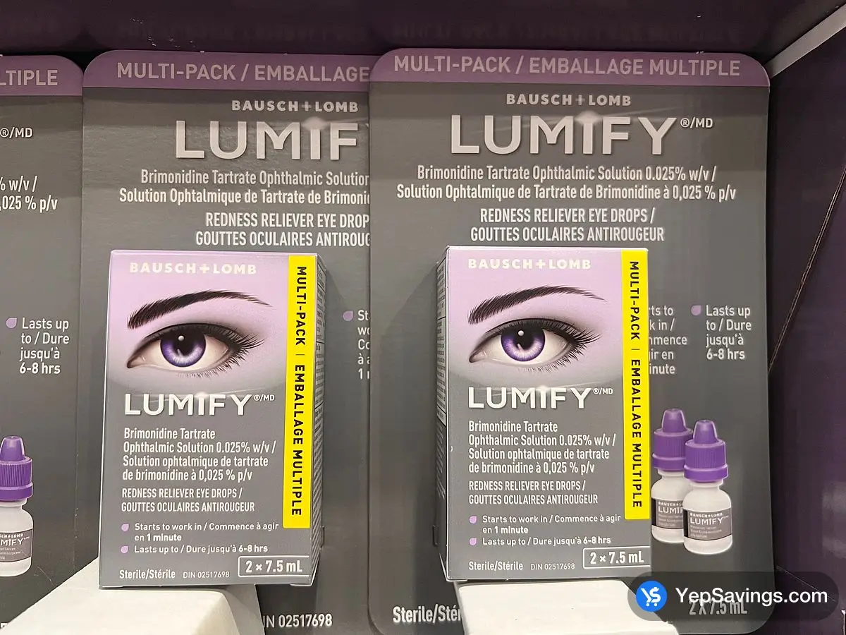 Costco LUMIFY DROPS 2 x 7.5 mL - Canada (ITM 1817453)